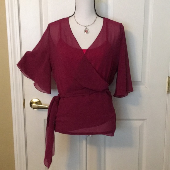 Soft Surroundings Tops - Beautiful Soft Surroundings Wrap Blouse EUC